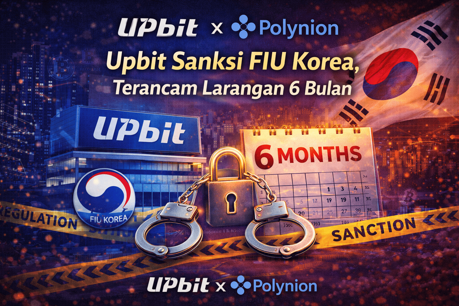 Upbit Sanksi FIU Korea, Terancam Larangan 6 Bulan