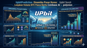 UpbitPrediction Dinamika Pasar Korea: Upbit Soroti Lonjakan Volume BTC Pasca Berita Coinbase AI